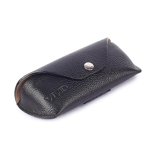 Image of Unisex Lightweight Specs Snap Button Eyewear Dabbi Leather Soft Case Cover