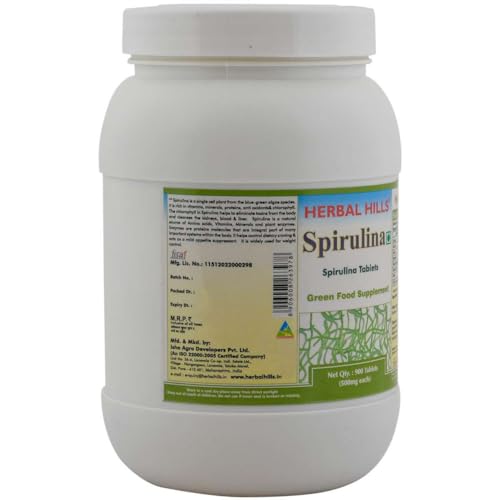 Image of Herbal Hills Spirulina Tablets (900 Count Pack of 4)