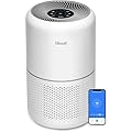 LEVOIT Smart Purificatore d'Aria per Allergie e PM2.5, Filtro HEPA, Guarda Qualità dell'Aria, Contro 99,97% dei Acari Polveri Pollini Odori Muffe, CADR 240m³/h, 50m², 22dB Modalità di Sonno&Auto