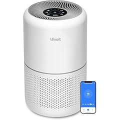 LEVOIT Smart Purificatore d'Aria per Allergie e PM2.5, Filtro HEPA, Guarda Qualità dell'Aria, Contro 99,97% dei Acari Polveri Pollini Odori Muffe, CADR 240m³/h, 50m², 22dB Modalità di Sonno&Auto