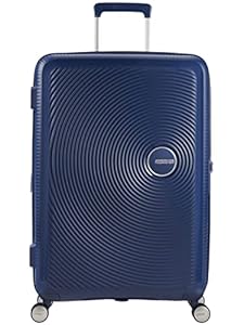 American Tourister Soundbox - Spinner L Uitbreidbare Koffer, 77 cm, 97/110 L, Blauw (Midnight Navy)