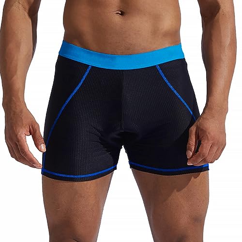 Roupa íntima Masculina de Ciclismo, 3D Acolchoada para Bicicleta Masculina Cinto Elástico Respirável