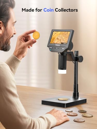 image for TOMLOV DM4W Microscope with Weighing Scale: 4.3