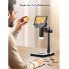TOMLOV DM4W Microscope with Weighing Scale: 4.3 Digital Coin Microscope with Screen, Error Coin Magnifier with Lights, Weight Scale for Collectors, Jeweler, Students, Compatible with Windows/Mac