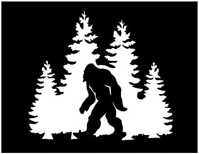 DHDM Designs Bigfoot Sasquatch Vinyl Decal - 5.5x4 Inch Laminated Outdoor Sticker