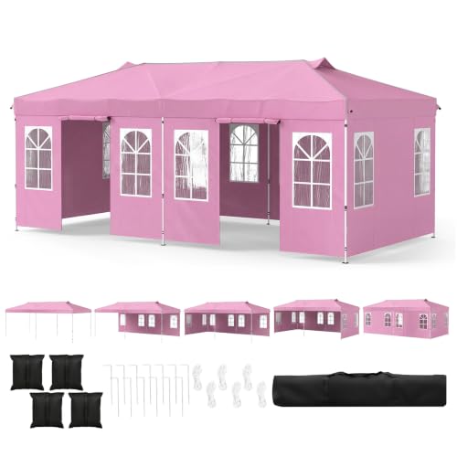 Image of Tangkula 10x20 Ft Pop Up Canopy with Center Lock
