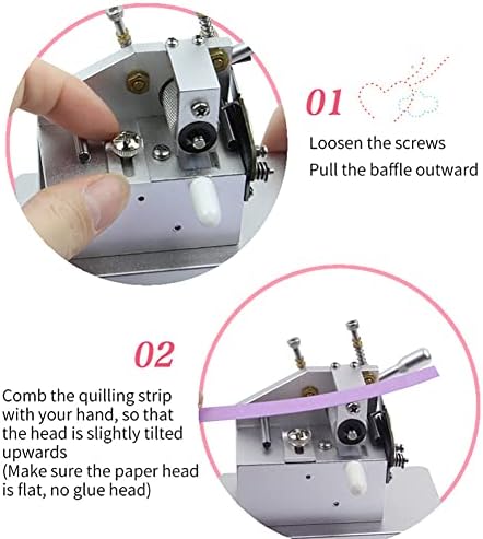 Manual Quilling Machine, Suitable for Making 3D Lace, Tassels, Flower Rolls and Unique Handmade Craft Scrapbooks.
