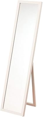 全身鏡 壁掛け 姿見 鏡 スタンドミラー 2way sorte ソルテ ホワイト 約27×31×113cm 飛散防止 コンパクトサイズ 軽量 #9845486