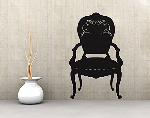 Mantiburi No.SF607 Sticker mural pour fauteuil baroque Violet 60 x 37 cm
