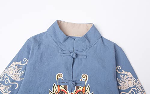 Image of Mud Kingdom Little Boy Girls Outfits Tang Style Chinese New Year Suit Traditional Sets