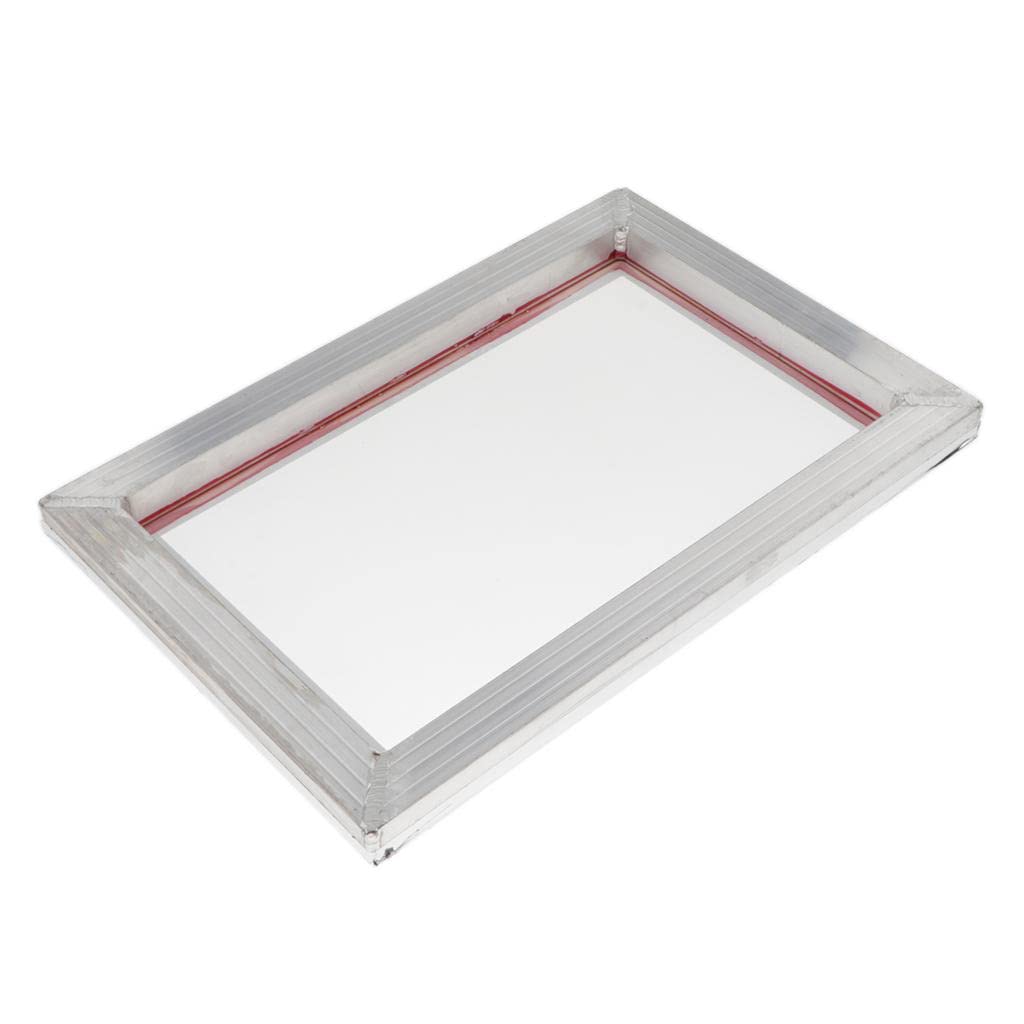 Sharplace Cadre de Sérigraphie en Aluminium avec Maille 77T, 90T, 120T, 20x30cm 77T