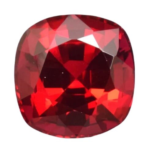 Rubis rouge naturel coussin 9,27mm pour création de bague et bijoux DIY unique