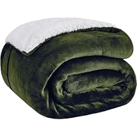 Verzwaarde Deken Voor Volwassenen, Sherpa Fleece Deken In Queensize Formaat Met Zachte, Pluche Flanellen Bovenkant, Zachte, Donzige, Gezellige, Warme En Dikke(KK wine red,180 X 200cm