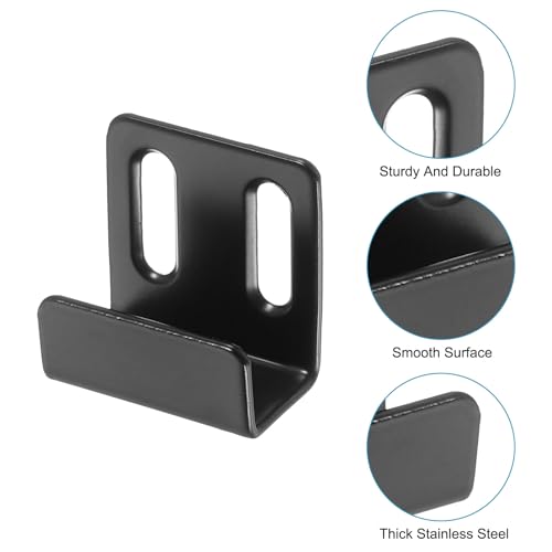 Soportes de montaje de acero inoxidable premium 35x36 mm de alta resistencia para espejos 4
