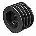 Browning 4TB50 Split Taper Sheave, Cast Iron, 4 Groove, A or B Belt, Uses P1 Bushing