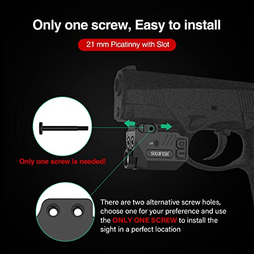 Solofish Pistol Laser Light Combo Green Blue Laser Beams for Guns with