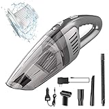 Surwit Portable Cordless Car Handheld Vacuum Cleaner, Strong Suction 8000PA, High Power 120W, Wet & Dry Use, Quick Cleaning for Vehicle, House, Office