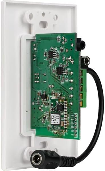 In-Wall Stereo Audio and Bluetooth Receiver Wall Plate with Volume Control