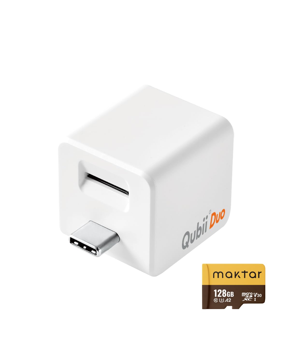Amazon.com: Qubii Duo USB-C Auto Backup Stick & 128GB MicroSD