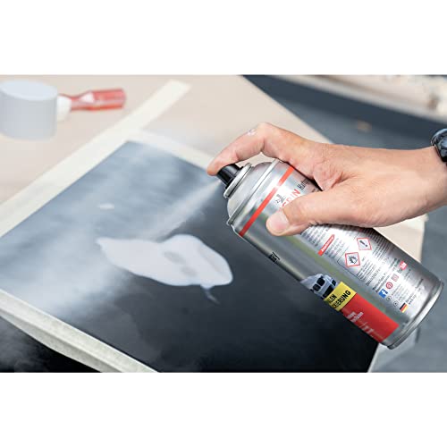 NIGRIN Haftgrund, 6 x 400 ml Sprühdose, für die Grundierung von Oberflächen vor dem Lackieren, grau