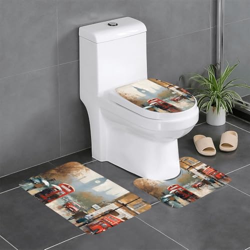 London Impression �o�X���[�����O�Z�b�g 3�s�[�X ���z�����o�X���[���}�b�g�Z�b�g�A�o�X���O�A�֊s�}�b�g�ƃg�C���̊W�J�o�[�A�􂦂�m���X���b�v�o�X�}�b�g �o�X���[���p�J�[�y�b�g
