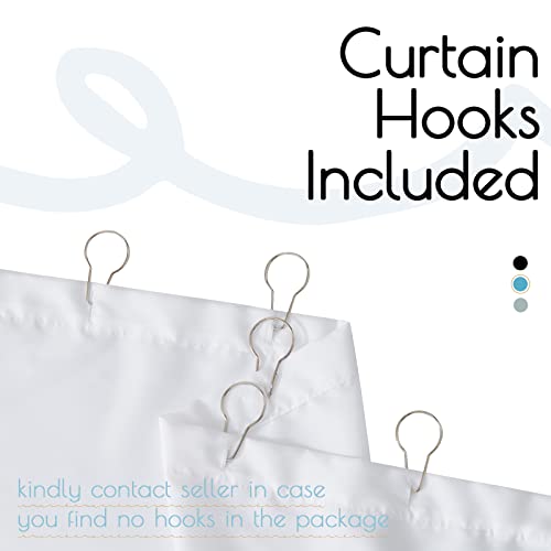 Jinchan Fabric Shower Curtain 70” X 72” Blue And White Shower Curtain, Modern Geometric Ocean Wave Beach Striped Water Repellent Bathroom Curtain With 12 Hooks #TOP5