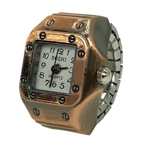 腕時計リング 女性用 指 防水 ユニ アラビア数字 ィンガーウォッチ メンズ レトロ ノベルティ リング 腕時計 女性用リングウォッチリング クォーツ時計女性用フィンガーウォッチ,ヴィンテージリングクロック | ヴィンテージリングクロック女性のための格納式