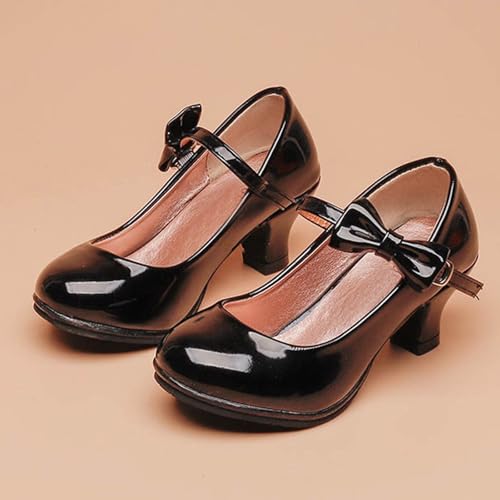 IWIHMIV Girls Dress Shoes Low Heels for Little Girl Mary Jane Shoes Flower Girl Princess Wedding Party Toddler Girl Dress Shoes2