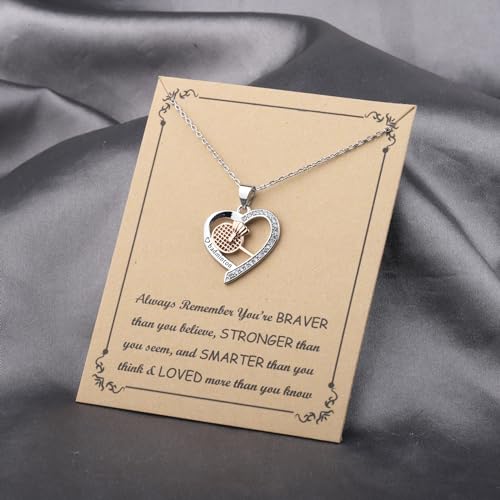 BNQL Badminton Necklace Bracelet Badminton Gifts for Badminton Player Badminton Lover Gifts Badminton Racket Pendant Necklace3