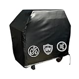 Heavy Gauge BBQ Grill Cover up to 84' Long (36', 45', 56', 67', 75', 84') (56' L, Vinyl Black)