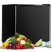 COSTWAY Mini Frigorifero, Frigorifero con Congelatore, 48L, Ideale per Casa Dormitorio e Hotel, 44x46x49cm (Nero)