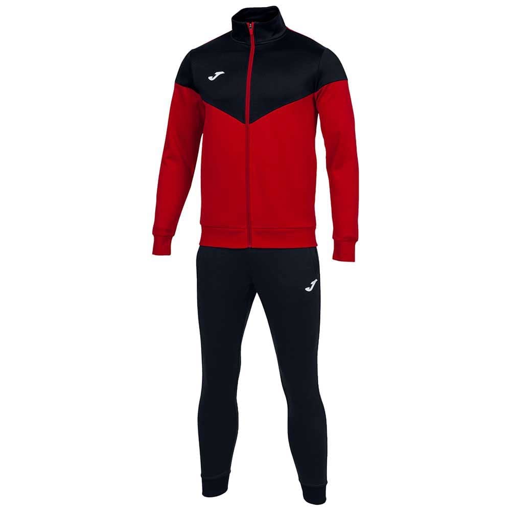 Joma Men's Oxford Tracksuit, Red Black, 6XS