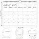 Wandkalender 2025 2026 - Moseem Kalender 2025 2026 im A4 Querformat(30 x 21 cm), Familienplaner Mit Jahreskalender Planung, Monatskalender vom Juli 2025 bis Dezember 2026