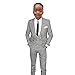 Boys Suit 3 Piece Jacket Pants Vest Fashion Check Party Dress Wedding Kids Blazer Set Child Custom Clothes Black
