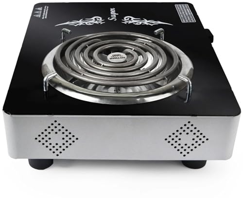 Image of 2000W Infrared Cooktop Hot Plate with Steel Grill Rack, Button Control, Overheat Protection, 3 Preset Cooking Modes - Quick Fry, Soup & BBQ