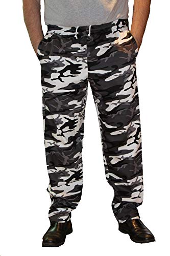 Mens Traditional 100% Cotton Baggy Chef Pant (Camo, M) #TOP3