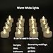 Battery Operated LED Tea Lights:24 Pack Flameless Votive Candles Lamp Realistic and Bright Flickering Long Lasting 150Hours for Wedding Holiday Party Home Decoration ( Warm White)