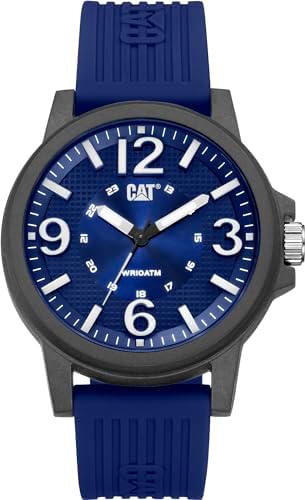 CAT Groovy Men Watch, 44.5 mm case, Polycarbonate case, Silicone Strap