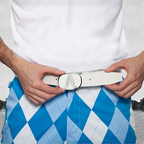 Royal & Awesome Men's Golf Belt, White, One Size #TOP1