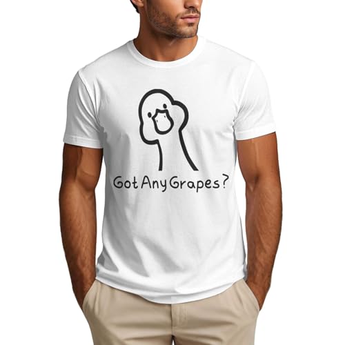 Anceky Camiseta con Meme gráfico de Pato Divertido Tengo Uvas