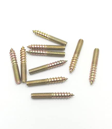 Image of Hanger Bolt M6x40 Double Headed Bolt Self-Tapping Screw for Furniture 10Pcs