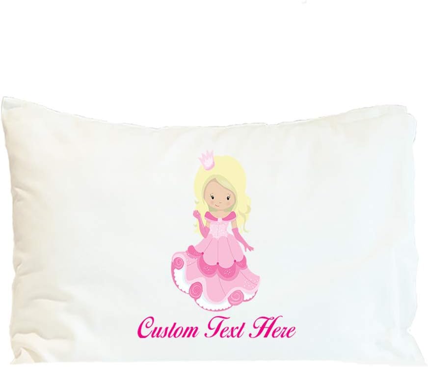 Style In Print Custom Pillow Case Princess Light Pink Dress Blonde B Girly Polyester Home Decor Bed Pillow Covers Personalized Text Here 30x20 Inches