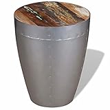 Tidyard Aviator Stool Side Table Coffee Table Bar Chair Solid Reclaimed Wood 14.2'x17.3'