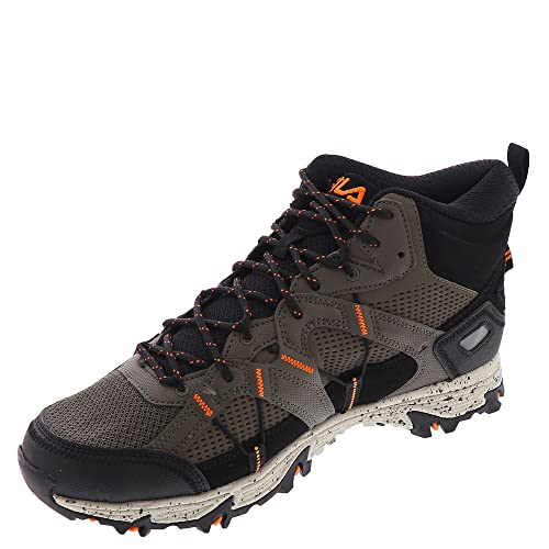 Fila Grand Tier Mid Major Brown/Black/Vibrant Orange 11 D (M)