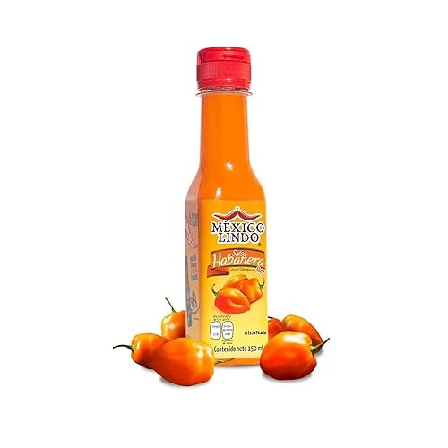 Salsa roja HABANERO SALSA DE CHILE MÉXICO LINDO (Salsa Habanera Roja) 5 fl. oz. (5.1 fl oz)