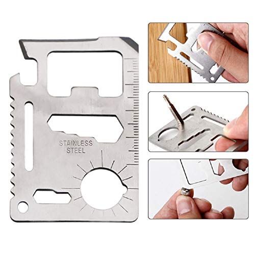 11 In 1 Tools For Men Beer Opener Survival Tool Credit Card Size Fits For Wallet Pocket (5Pack) #TOP2