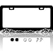 KDQEP Mountain License Plate Frame,Black and White License Plate Frame,Rust-Proof Waterproof Stainless Steel 2 Hole License Plate Holder for Men Women 12.2 X 6 Inch