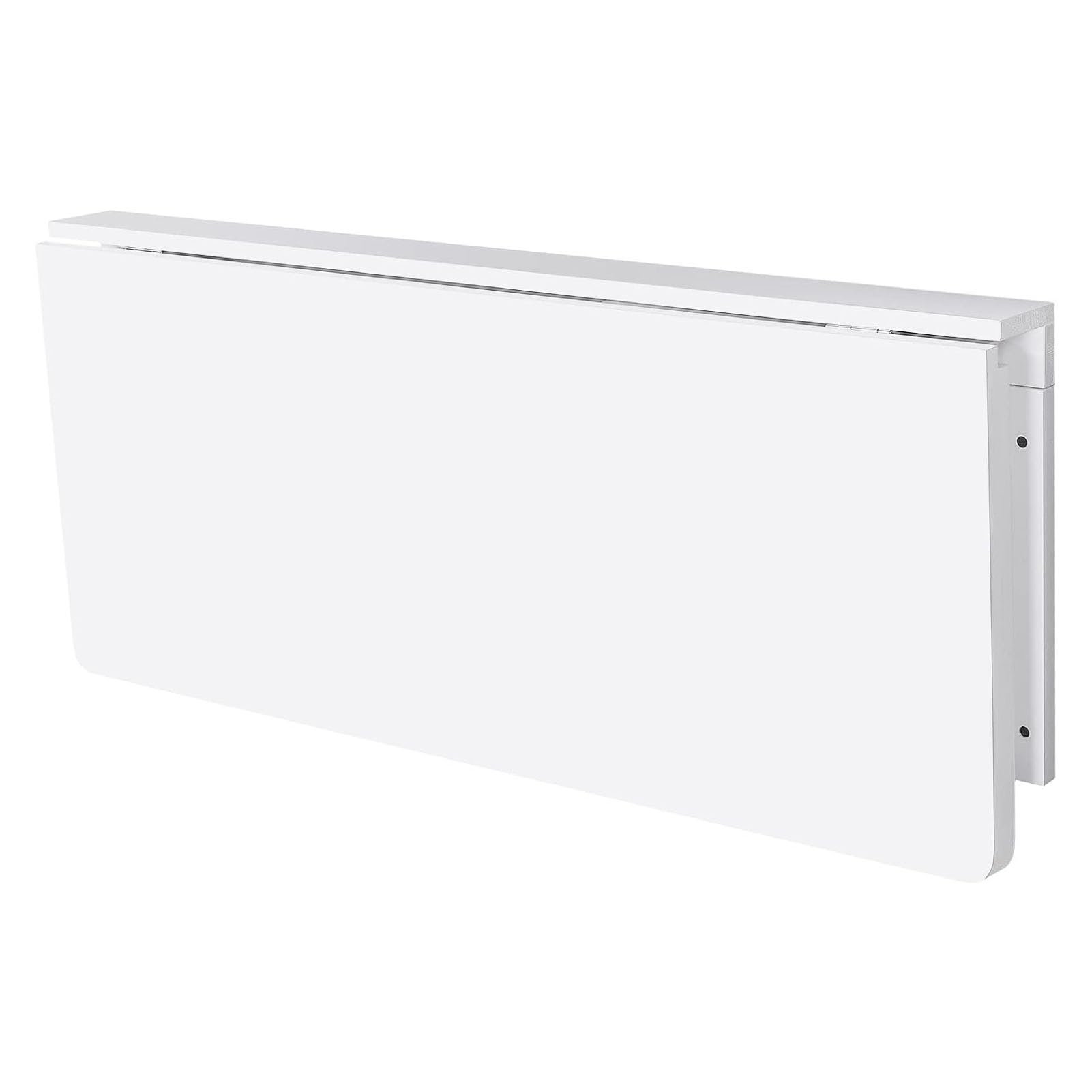 Table pliante murale blanche 80x40 cm pour gain de place optimal