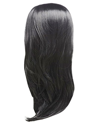 Perruque Remy Double Volume 1 noire cheveux naturels lisses