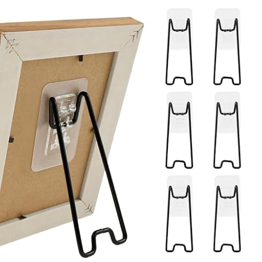 6 soportes para marcos de fotos con autoadhesivos, ganchos para fotos, también de pie, de metal, para cualquier fotograma | Ya disponible en tu tienda friki favorita! En mundofriki.es!